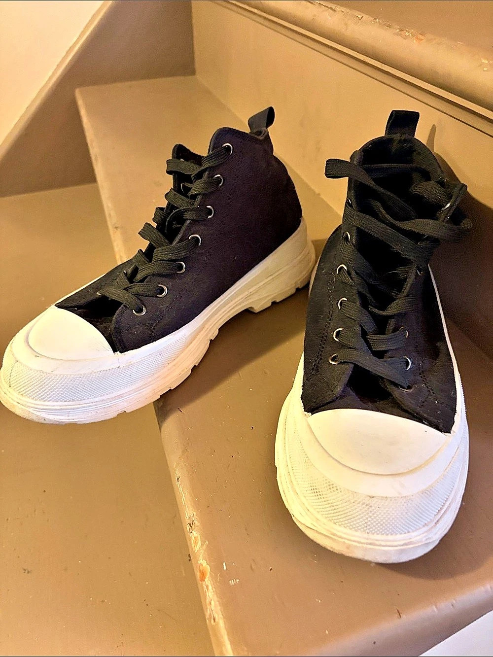 Black & White High Top Sneakers